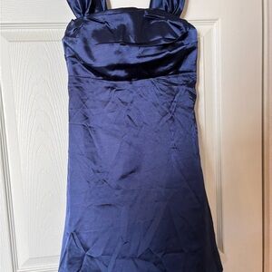 Elegant Navy Blue Maxi Dress